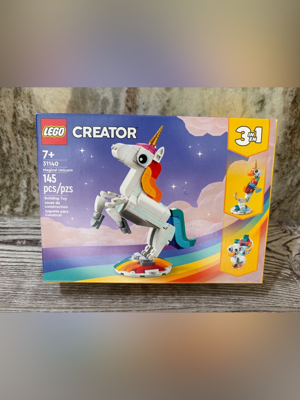 LEGO Creator 3-in-1 - Unicorn/Seahorse/Peacock - New In Box Never Opened